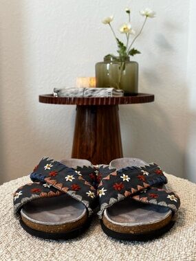 Free People Floral Crossbands Sandal